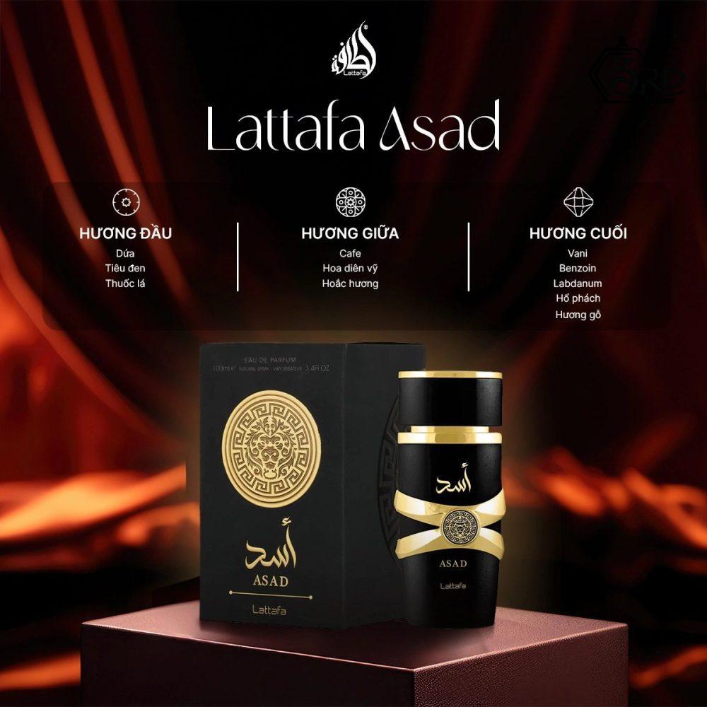 Nước Hoa Nam Lattafa Asad EDP Chính Hãng